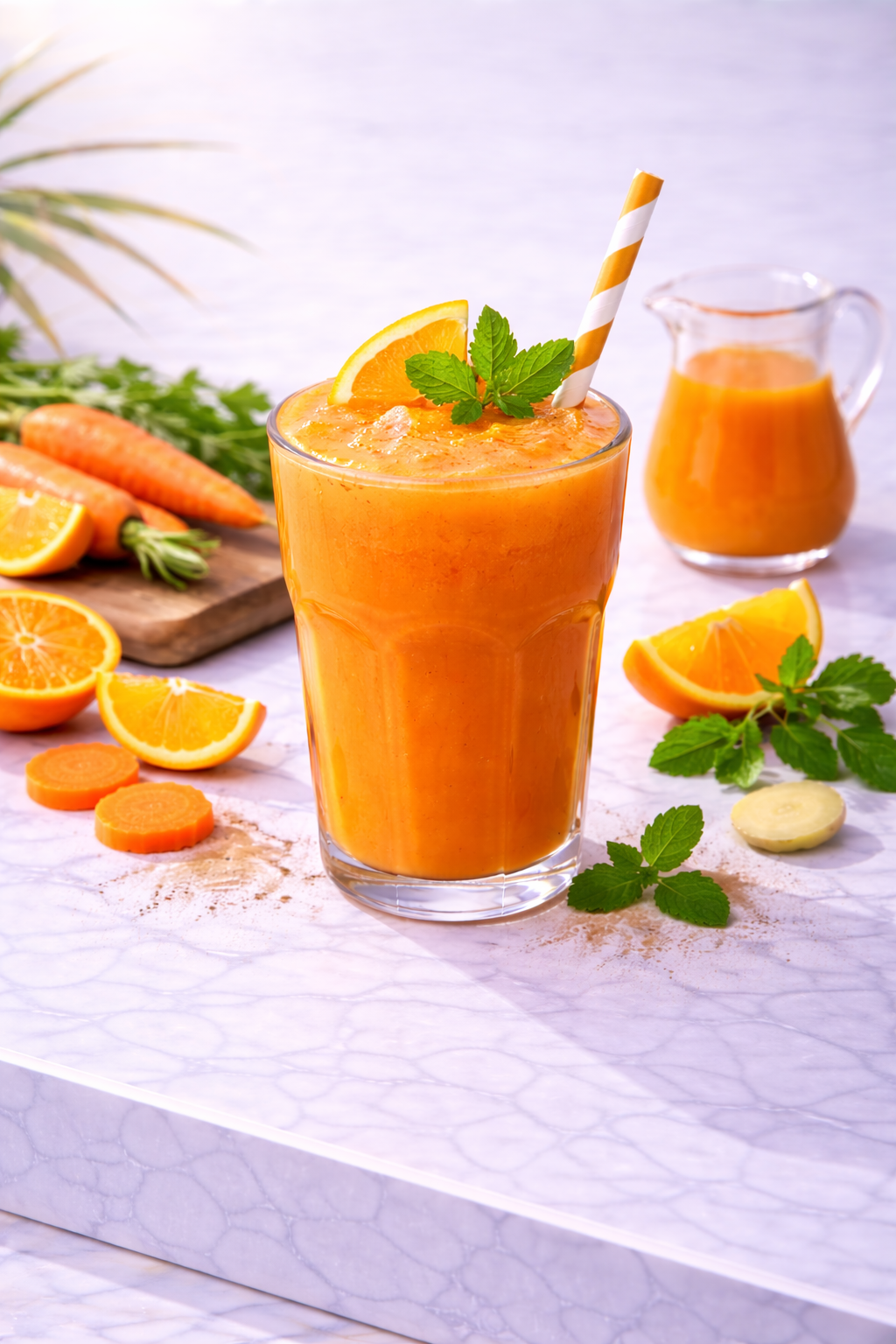 عصير برتقال وجزر